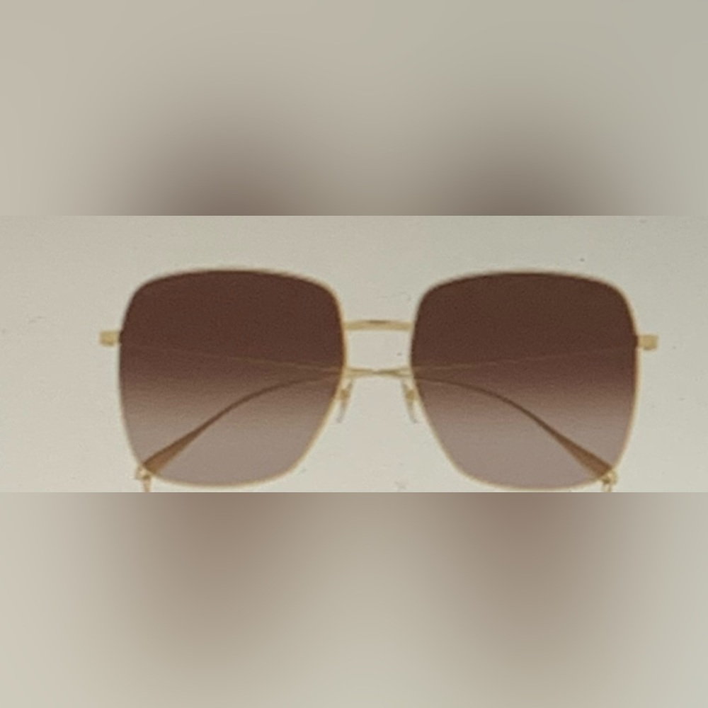 Gucci Gold Frame Sunglasses with Brown Gradient Lenses